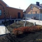 Фундамент для бани-бочки на забивных ж/б сваях