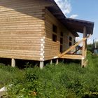 Фундамент на забивных ж/б сваях для дома из бруса в селе Дубовое, город Чаплыгин Липецкой области