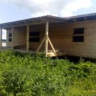 Фундамент на забивных ж/б сваях для дома из бруса в селе Дубовое, город Чаплыгин Липецкой области