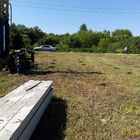 Фундамент на забивных ж/б сваях для дома из бруса 200х200, с мансардой в селе Дубовое, город Чаплыгин