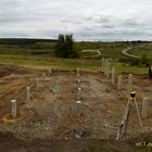 Фундамент на жб сваях для каркасно-щитового дома в с. Яблоново, Задонский р-он, Липецкая обл.