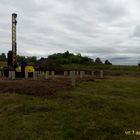 Фундамент на жб сваях для каркасно-щитового дома в с. Яблоново, Задонский р-он, Липецкая обл.