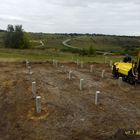 Фундамент на жб сваях для каркасно-щитового дома в с. Яблоново, Задонский р-он, Липецкая обл.