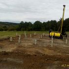 Фундамент на жб сваях для каркасно-щитового дома в с. Яблоново, Задонский р-он, Липецкая обл.