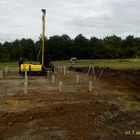 Фундамент на жб сваях для каркасно-щитового дома в с. Яблоново, Задонский р-он, Липецкая обл.