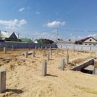 Свайный Ж/Б фундамент для 2х этажного кирпичного дома