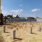 Свайный Ж/Б фундамент для 2х этажного кирпичного дома