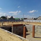 Свайный Ж/Б фундамент для 2х этажного кирпичного дома