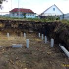 Фундамент на забивных железобетнных сваях под кирпичный дом в г. Грязи