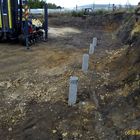 Фундамент на забивных железобетнных сваях под кирпичный дом в г. Грязи