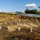 Фундамент на забивных железобетнных сваях под кирпичный дом в г. Грязи