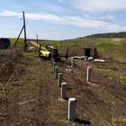 Свайный ЖБ фундамент под дом из бруса