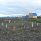 Фундамент на ж/б сваях для дома в деревне Осовые от компании города