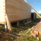 Фундамент на забивных ж/б сваях для дома из профилированного бруса в деревне Ивановский перевоз Ярославской области от компании 35FS