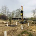 Фундамент на забивных ж/б сваях для каркасного дома в селе Ташара Новосибирской области от компании 35FS