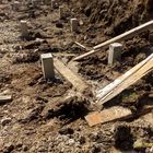 Фундамент на забивных ж/б сваях для двухэтажного бревенчатого сруба в селе Вербилово Липецкой области от компании 35FS