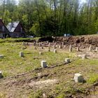 Фундамент на забивных ж/б сваях для двухэтажного бревенчатого сруба в селе Вербилово Липецкой области от компании 35FS