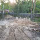 Фундамент на забивных ж/б сваях для гаража из бруса в селе Кафтанчиково Томской области от компании 35FS