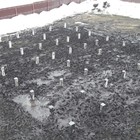 Фундамент на забивных ж/б сваях с обвязкой брусом для каркасного дома в селе Кондрашкино Воронежской области от компании 35FS