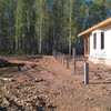 Фундамент на забивных ж/б сваях для забора в поселке Родной Челябинской области от компании 35FS