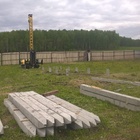 Фундамент на забивных ж/б сваях для двухэтажного дома из бруса с верандой в Шайдурово, Челябинск от компании 35FS